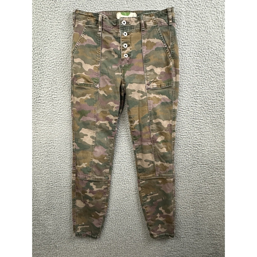 Anthropologie Jeans Womens Size 28 Camouflage Jefferson Utility Pants 28x26